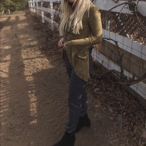 Free People Bell Bottom Sleeve Top